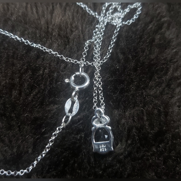 DBJ .Dee Berkley jewelry vintage red ruby Solitaire 925 sterling silver. - Picture 3 of 6